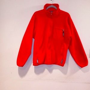 Vintage Retro Patagonia Men Deep Pile Fleece Jacket Made USA Red Size La…